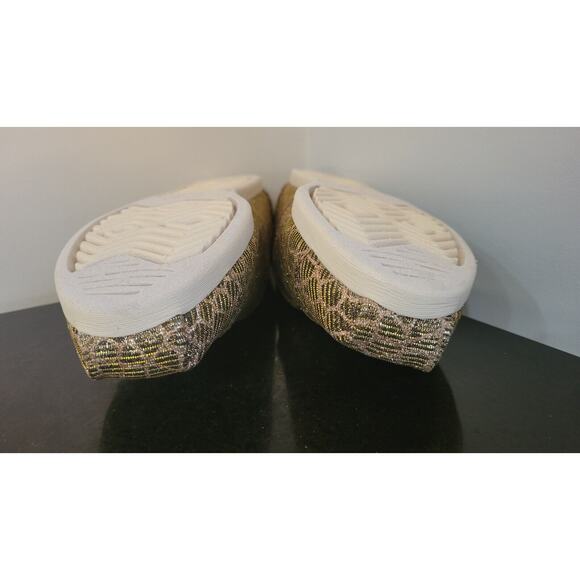 TOMS Alpargata Women’s Shoes Size 8 Bronze Animal Printed Glitter New With Box - Picture 13 of 15